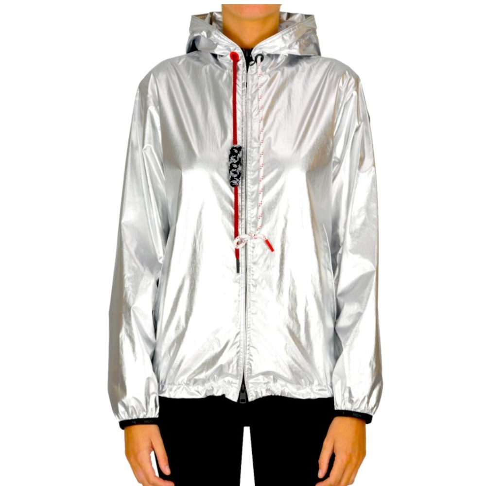 Moncler Mikael Lightweight Jacket Silver NWT Sz 1